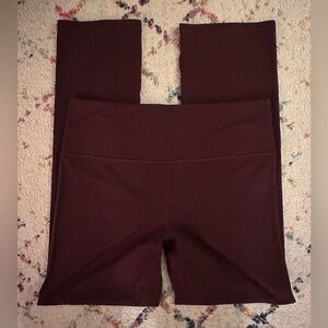 Athleta Elation straight leg pants, spiced Cabernet burgundy, size XL